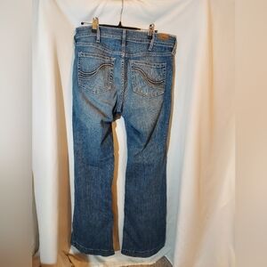 Ariat Relaxed Fit Wide Leg Denim Trousers with Button Detail - 31L